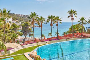 Universal Mallorca Travel Universal Aquamarin Beach Houses Sant Elm Ferienhaus Wohnzimmer