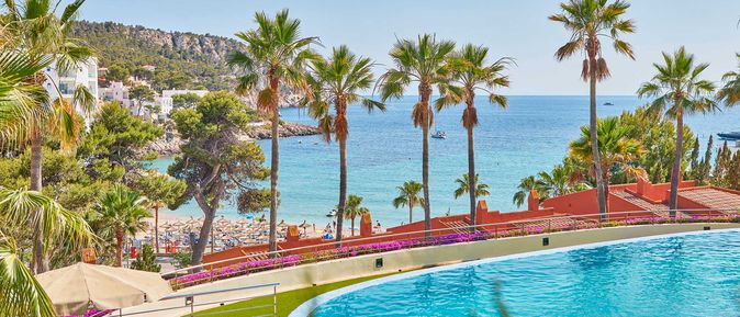 Universal Mallorca Travel Universal Aquamarin Beach Houses Sant Elm Ferienhaus Wohnzimmer