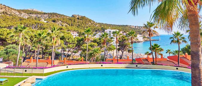 Universal Mallorca Travel Universal Aquamarin Beach Houses Sant Elm Ferienhaus Wohnzimmer