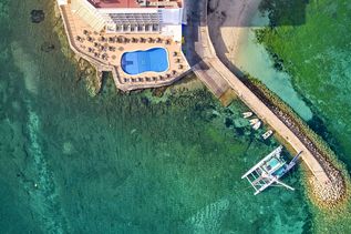 Unviersal Mallorca Travel Universal Hotel Marques Colonia Sant Jordi Hotel am Meer Luftaufnahme Vogelperspektive 