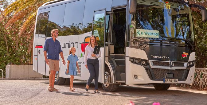 Universal Mallorca Ferien Transfer Bus Reiseleitung 