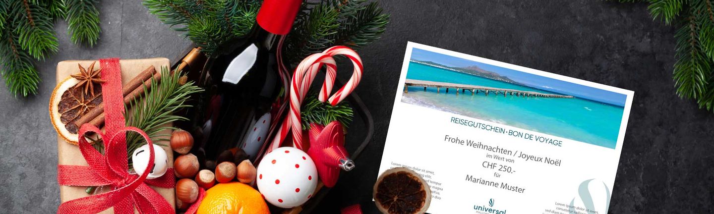 Universal Mallorca Travel Gutschein Reisegutschein schenken Geburtstag Muttertag Valentinstag Weihnachten