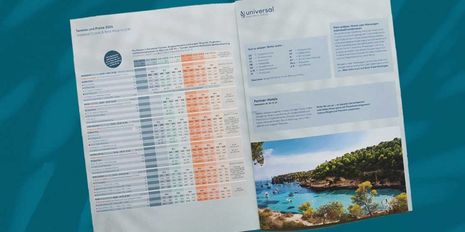 Universal Mallorca Travel Universal Catalogue Majorque 2024 liste de prx plan de vol