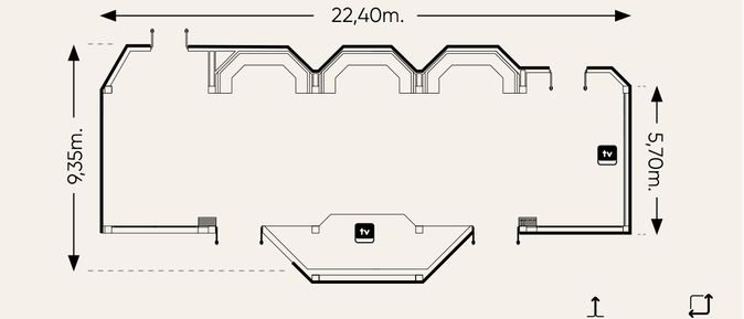 Seminarraum Faro Universal Grand Leon & Spa bietet Platz für bis zu 80 Personen